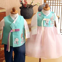 new children kids girl korean dolbok baby hanbok dress birthday party game costume national cosplay hallowen gift
