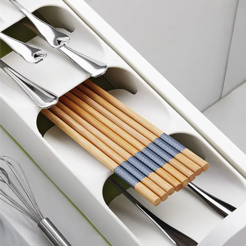 

Kitchen Cutlery Storage Tray Knife holder Kitchen Organizer Kitchen Container Spoon Fork Storage Separation Knife Block Holder