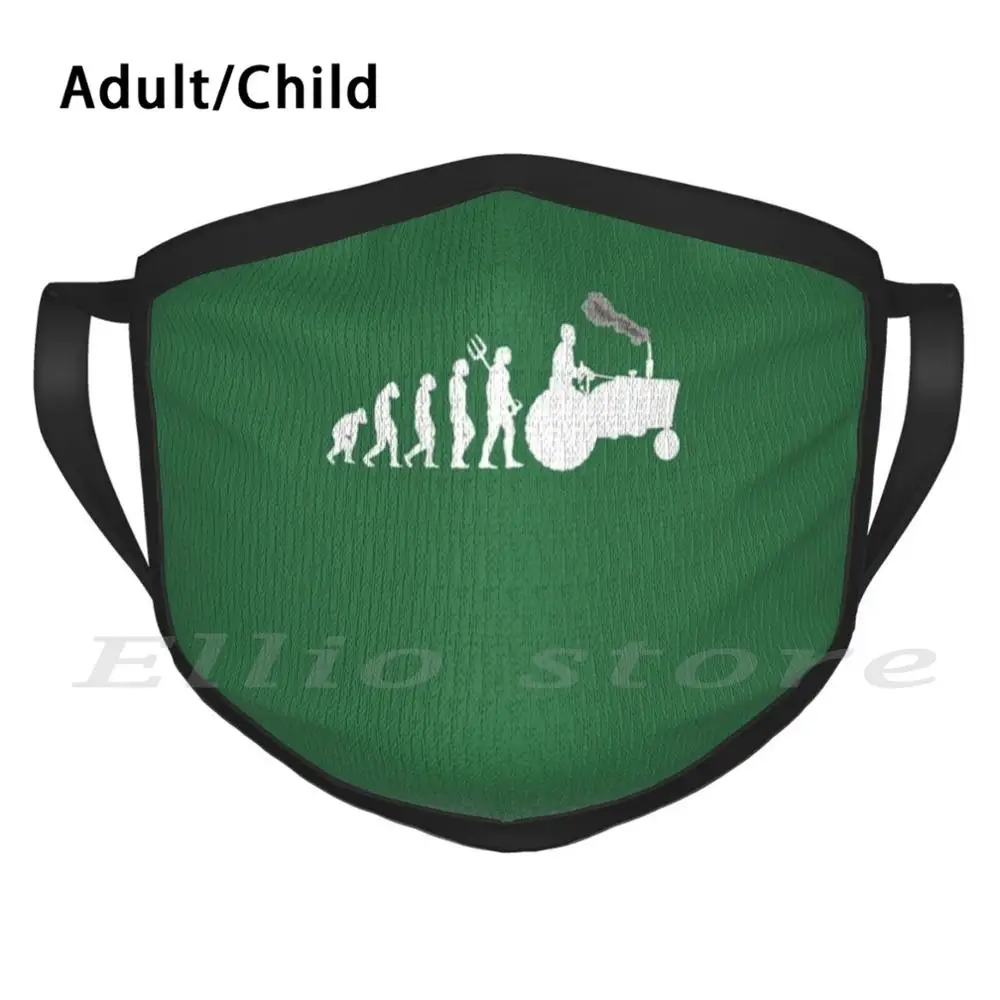 

Funny Farmer Evolution Agriculture Farmer Tractor Farm Print Washable Anti Dust Scarf Mask Farmers Farm Agriculture