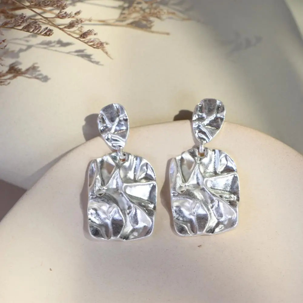 Vintage Big Earrings For Women Trend Fashion Geometric Gold Silver Pendant Jewelry | Украшения и аксессуары