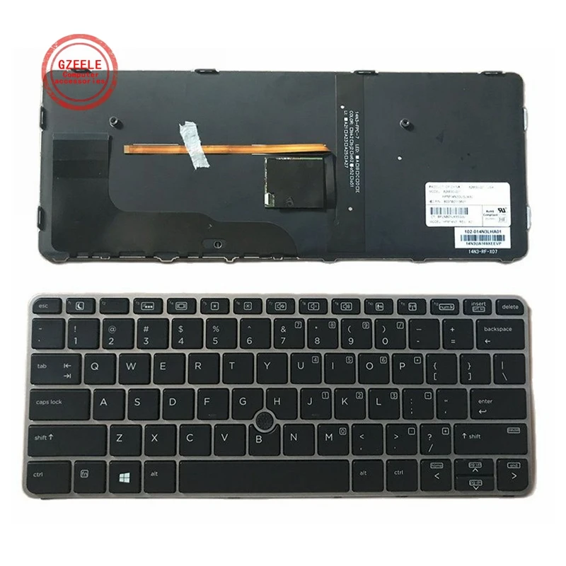 

NEW US/SP/RU/JP Laptop replacement keyboard for HP EliteBook 725 G3 820 G3 820 G4 828 G3 828 G4 backlight