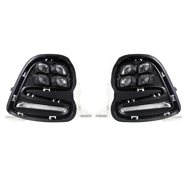 

2Pcs for Chevrolet Kovoz Front Bumper Fog Lights LED True Light-Guide 3-Color Driving Lights