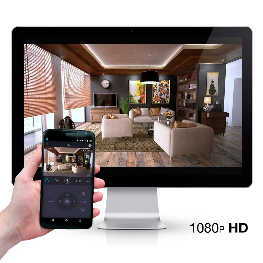 Foscam R2 1080P HD беспроводная камера безопасности WiFi IP домашняя камера бесплатное облако в комплекте 2-Way аудио панорамирование/наклон ночного видения