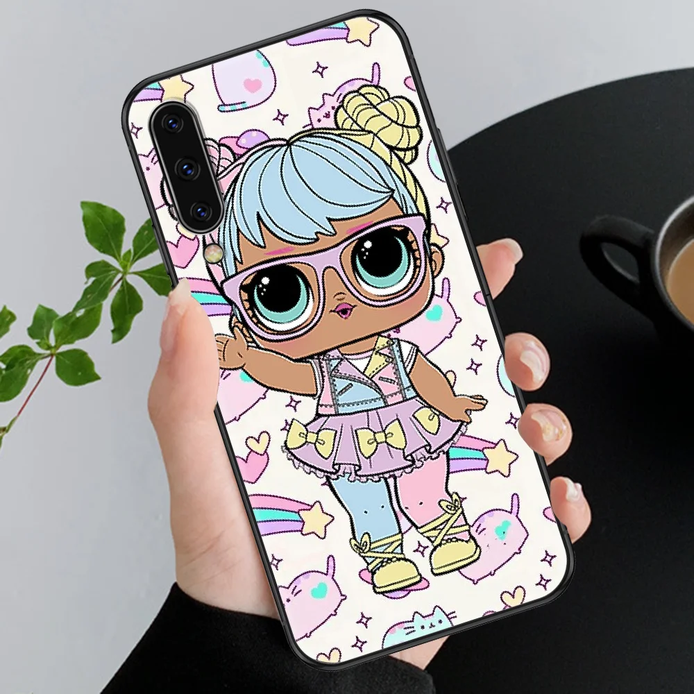 

lovely cute lol omg dolls Phone case For Xiaomi Mi Max Note 3 A2 A3 8 9 9T 10 Lite Pro Ultra black silicone back trend bumper
