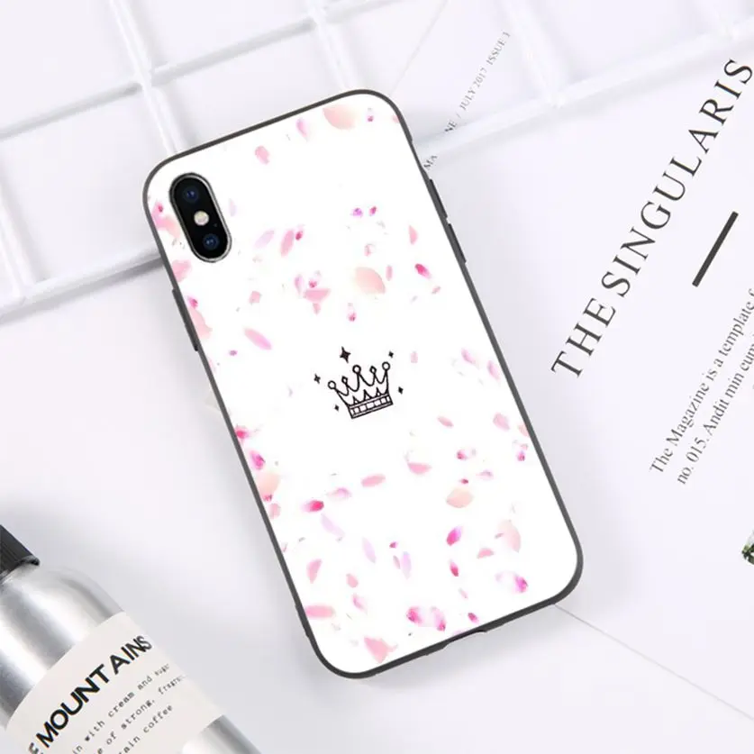 

HTxian Queen princess crown Custom Photo Soft fundas Phone Case for iPhone 11 pro XS MAX 8 7 6 6S Plus X 5 5S se 2020 XR case