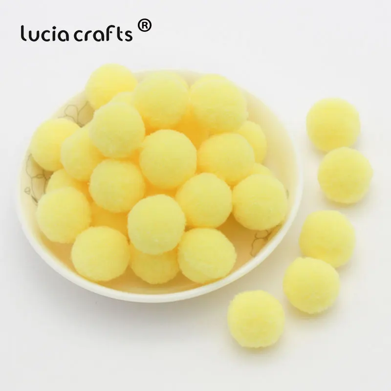 Lucia crafts 288 шт./лот 10 мм Разноцветные помпоны мягкие шарики-Помпоны DIY Швейные Свадебные Скрапбукинг Аксессуары для декора K0405 - Цвет: Color 35  288pcs
