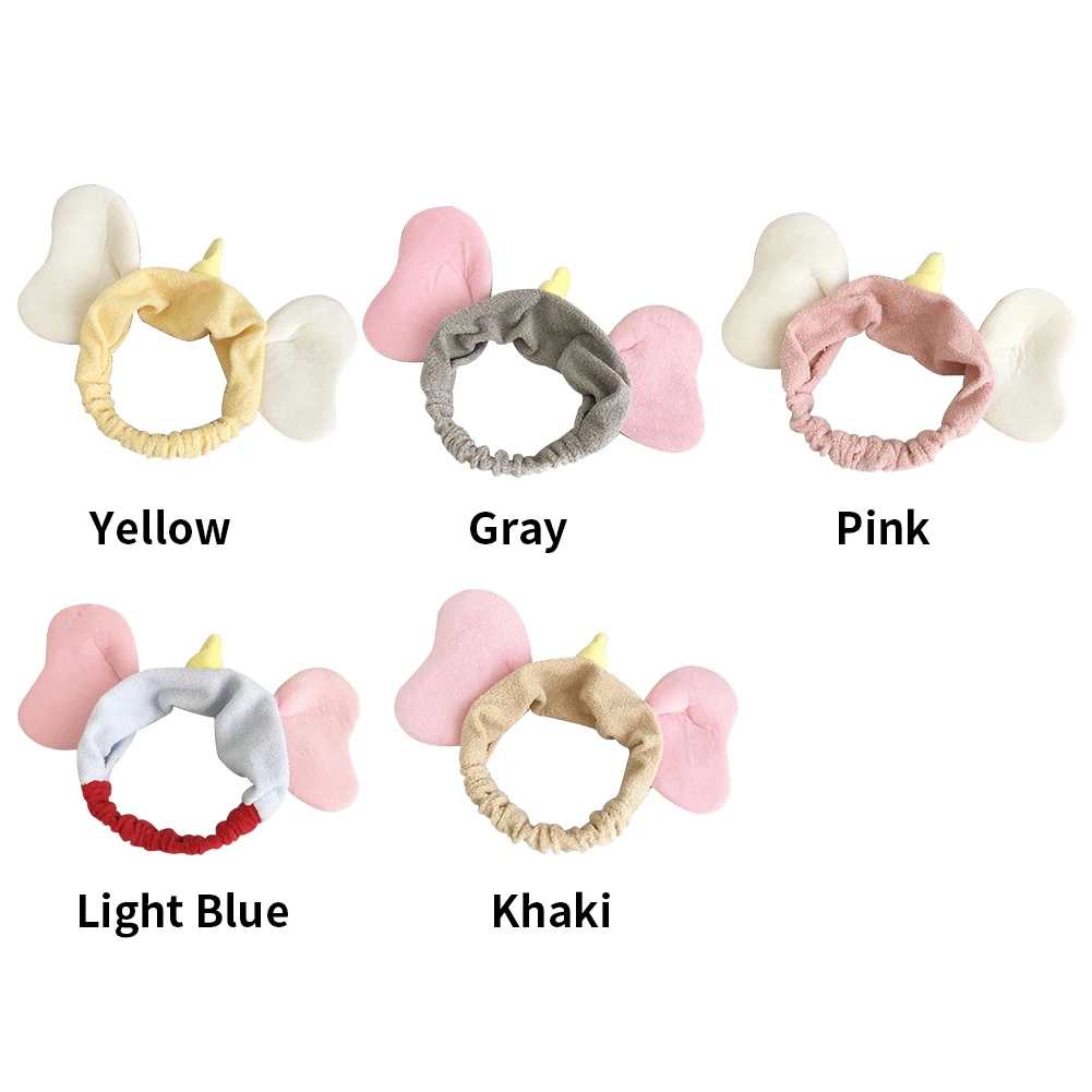 Женские вечерние милые повязки для волос в Корейском стиле с ушками слона