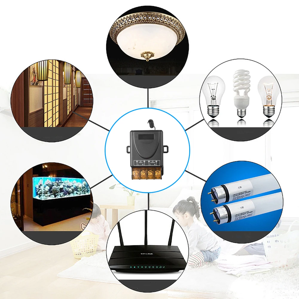 Kebidu 433 МГц беспроводной Радиочастотный пульт дистанционного управления