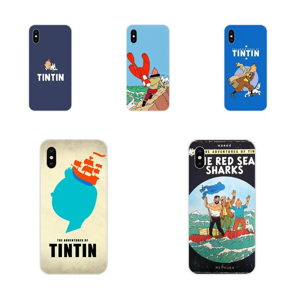 Приключения Тинтина мягкие ТПУ чехлы Капа для Sony Xperia Z Z1 Z2 Z3 Z4 Z5 compact Mini M2 M4 M5 T3 E3 E5 XA