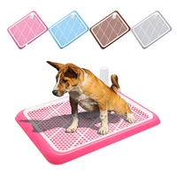 indoor dog training toilet portable dogs potty 2 layers pet toilet for male famale dogs cats litter box puppy pad holder tray