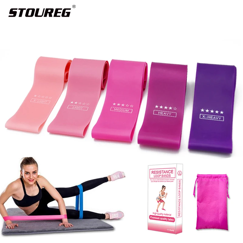 5 уровней прочности резинки для тренировок Тренажеры фитнес группы спортивные