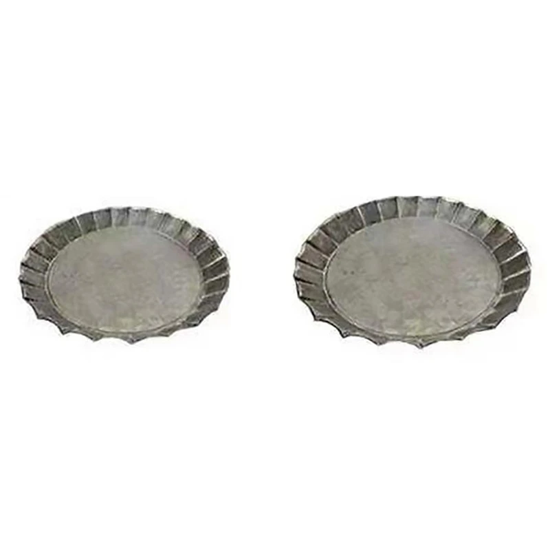 

Уникальный металлический поднос ручной работы с цветочным орнаментом, винтажный античный металлический поднос, круглый железный поднос с ...