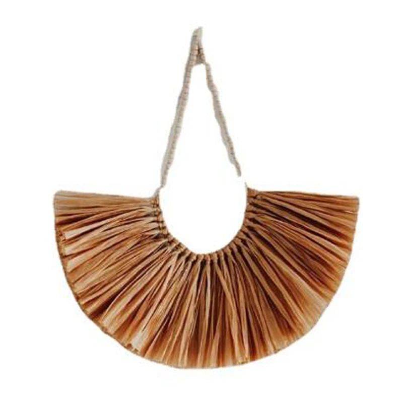 

Nordic Hand-Woven Wood Bead Straw Home Decoration Children's Room Wall Hanging Ornament, Living Room Decor