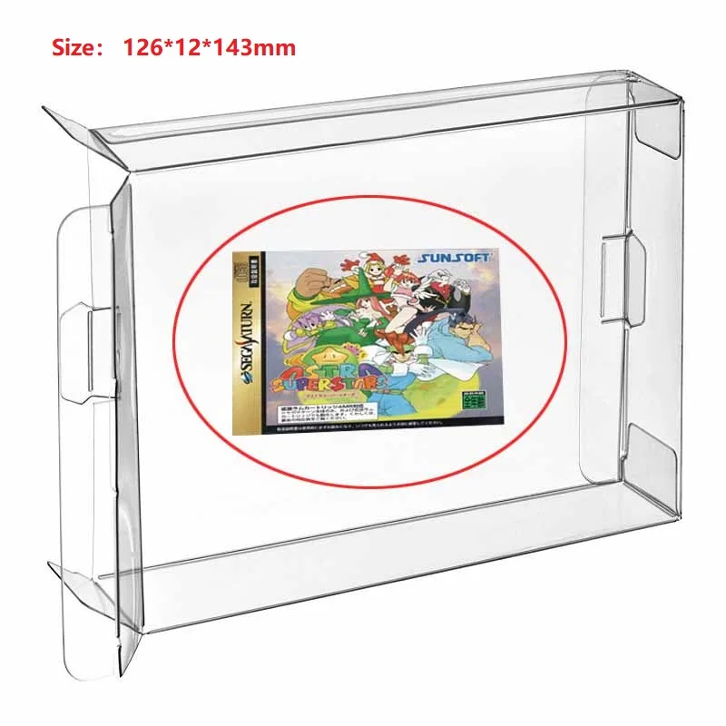 H 30 шт. кары прозрачные CIB игровой картридж Коробка Чехол протектор рукав для Saturn