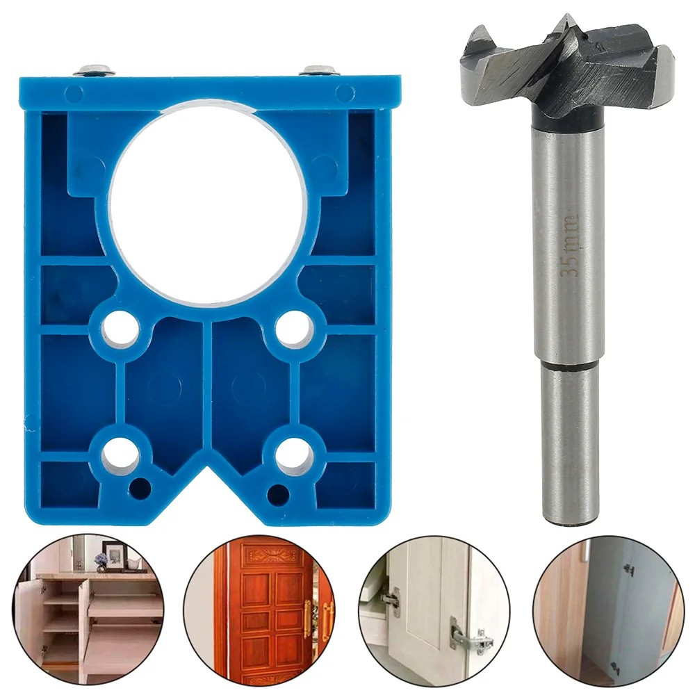 

35mm Hinge Drilling Jig Concealed Guide Hinge Hole Drilling Guide Locator Woodworking Hole Opener Door Cabinet Accessories Tool