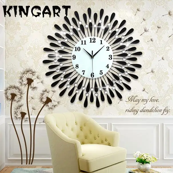 Современные дизайнерские настенные часы 3d Роскошные художественные большие