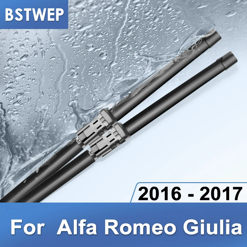 

BSTWEP Wiper Blades for Alfa Romeo Giulia 952 Fit Push Button Arms 2016 2017 2018 2019