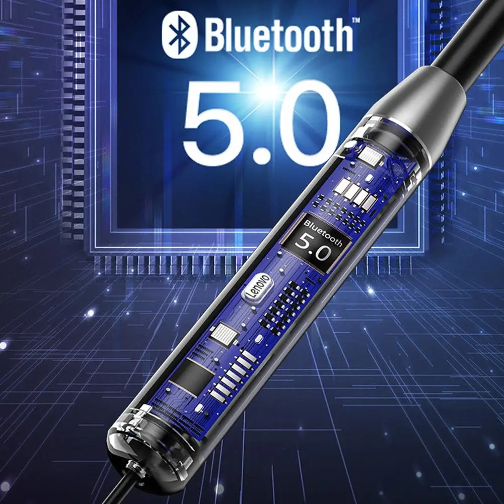 

ForLenovo He08 Bluetooth Headphones Neckband Wireless Earphones High-fidelity Stereo Sports Running Headset Drop Shipping