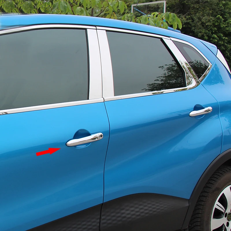 Крышка ручки двери для Renault Captur ABS хромированная крышка комплект отделки 2013 2017