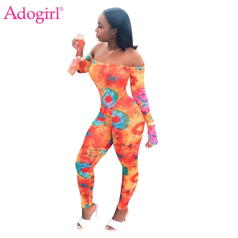 Женский комбинезон с открытыми плечами Adogirl пикантный вырезом лодочкой и