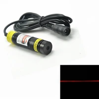 focusable red laser diode module 648nm 650nm 100mw 16x68mm line shape w 5v adapter