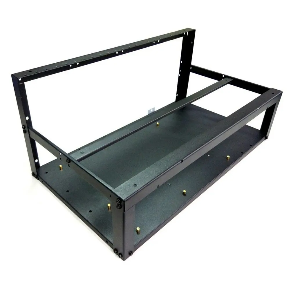 

Stackable Open Mining Rig Frame Mining ETH/ETC/ZEC Ether Accessories For 6/8 GPU Crypto Coin Bitcoin Rack Only New