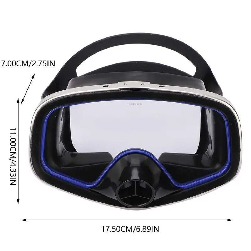 

Surface Mirror Submergence Toughened Glass Mirror Submergence Equipment For Adults Water Sports Diving Mask High Definition