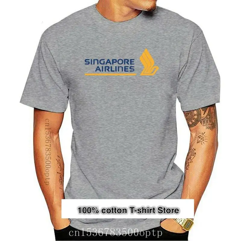 

Camiseta de algodón para hombre y mujer, camisa Unisex de las aerolíneas de Singapur, Sg, Airways, 100%, envío gratis, 2019