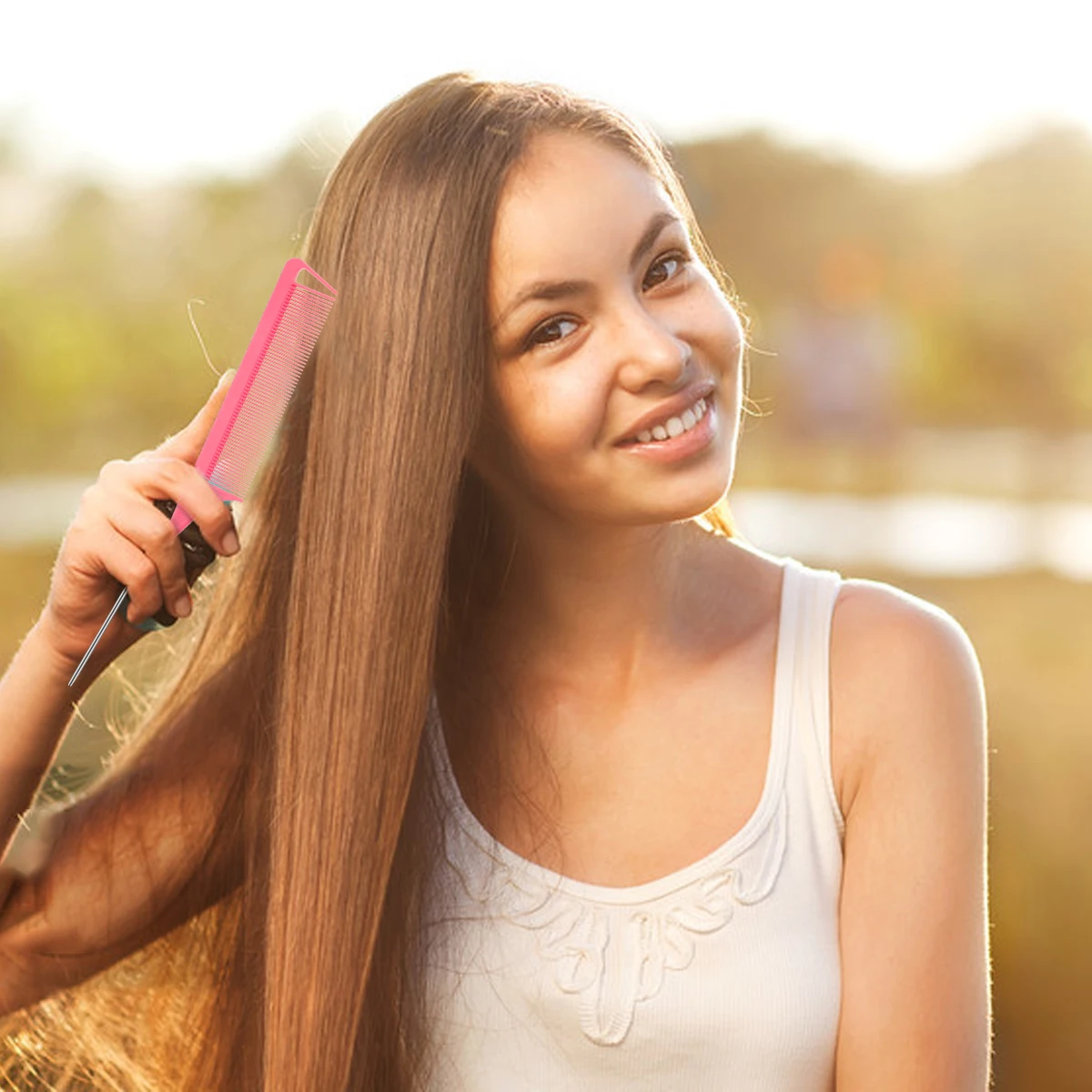 Профессиональная термостойкая салонная черная металлическая шпилька