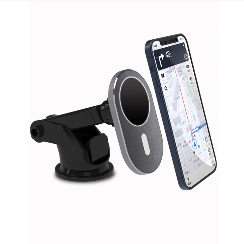 

Автомобильное беспроводное зарядное устройство, 15 Вт, с креплением для телефона 12 Pro Max Mini