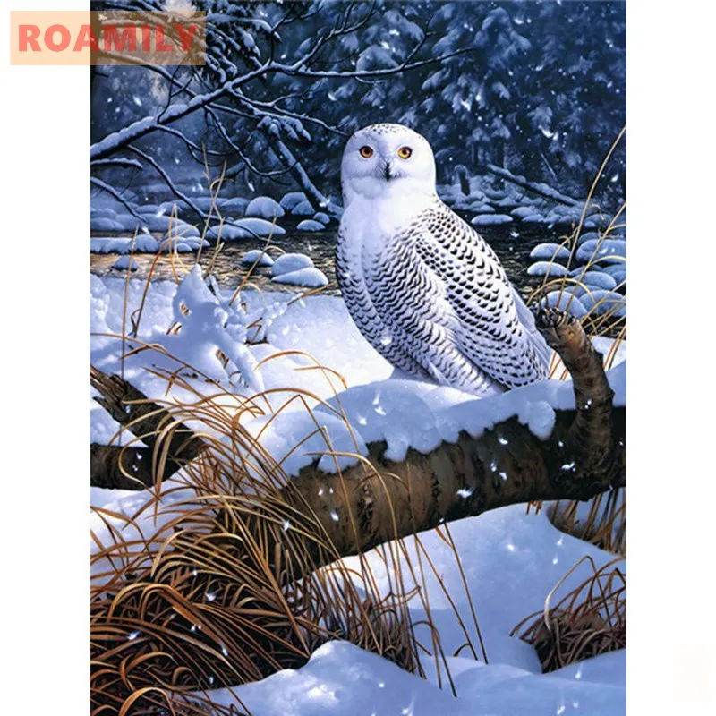 Полноразмерная алмазная живопись в новом стиле сова вышивка совы картина стразы