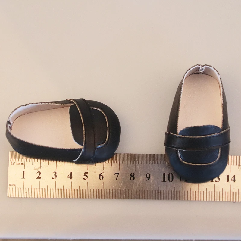 7 см кукла для отдыха из кожи Изящная обувь с круглым носком Обувь в горошек