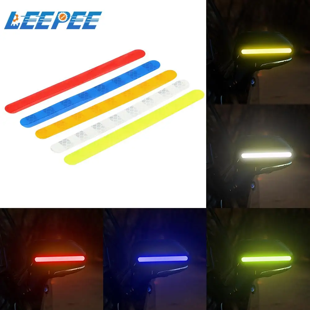 

Автомобильная наклейка, 2 шт., украшение для зеркала заднего вида, люминесцентная Светоотражающая наклейка s предупреждающая эмблема, униве...