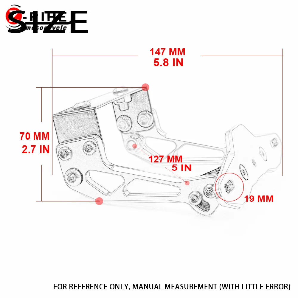 Аксессуары для Moto Кронштейн номерного знака держатель Поддержка декоративная