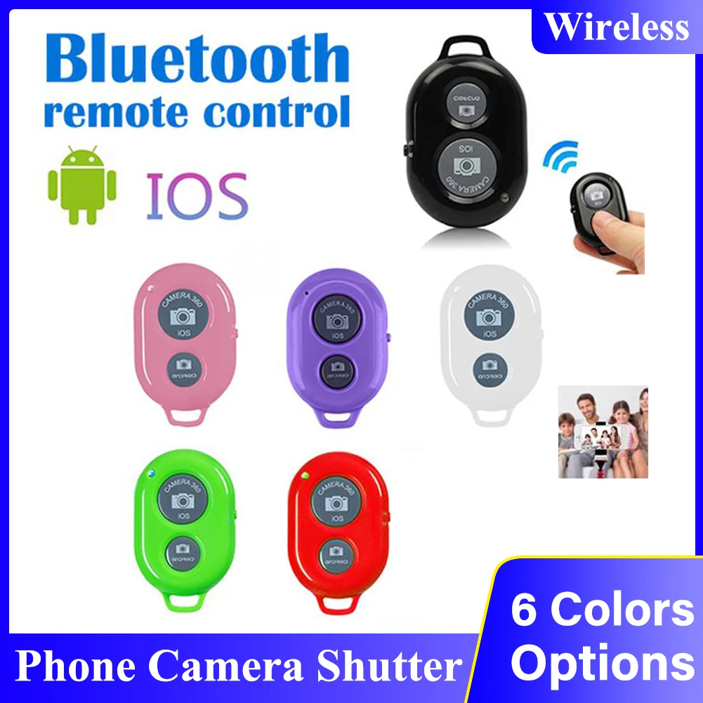 6 Цвета Беспроводной телефон Камера затвором с дистанционным управлением по