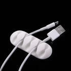 Органайзер для шнура, настенный Настольный держатель для кабеля, зарядка через USB, случайный цвет