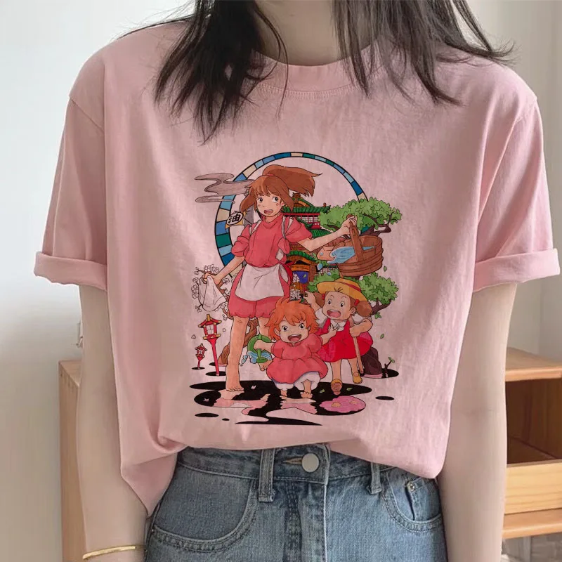 

Japan Anime Ponyo Cartoons T Shirt Tshirt Kawaii Shirt Women 2021 Summer Harajuku Streetwear Tops Tshirts Female Camisetas Mujer