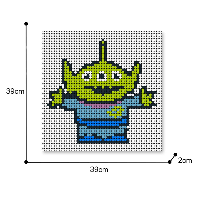 

MOC Animal Art Pixel Series Alien Pet Toys DIY Building Blocks Bricks Set Educational Famous Movie Cartoons Gift Kids Toys