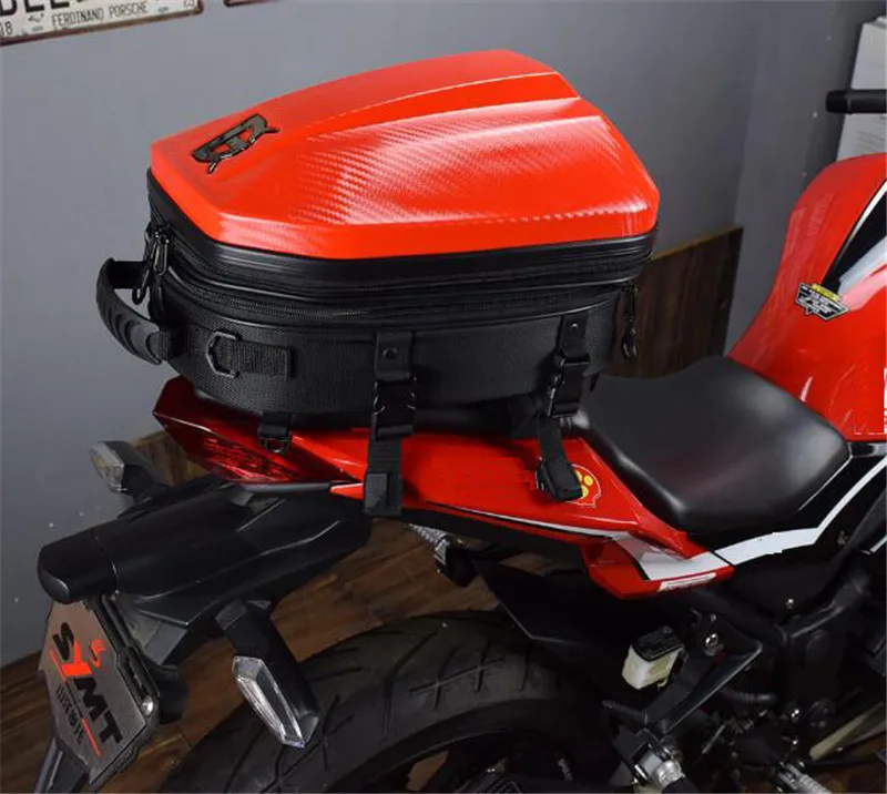 

Brand New Motorcycle Bag Waterproof Motorcycle Tail Bag Tailbag Rear Pack Backseat Pack Backpack Backpack Bag Kit Helmet Bag Red