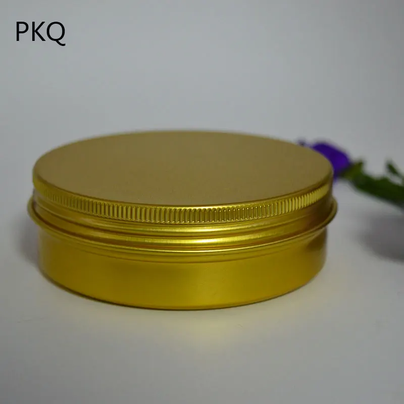 4 шт./лот новинка Золотая алюминиевая банка 60 г алюминиевые бутылки банки для