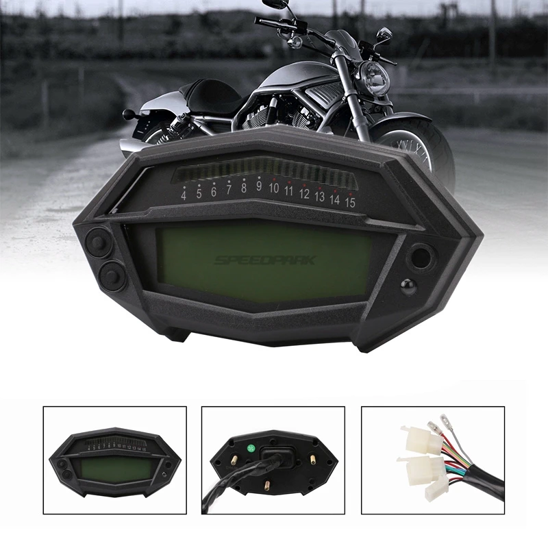Бесплатная доставка Универсальный Тахометр для мотоцикла счетчик часов