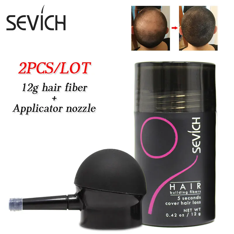 Набор для наращивания волос sevich 2 шт./компл. 12 г пудра + аппликатор распылитель