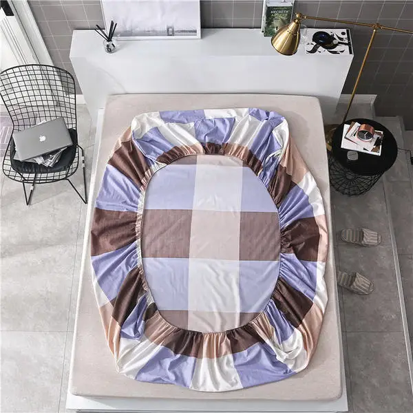 1 шт. натяжная простыня из полиэстера наматрасник с эластичной лентой для