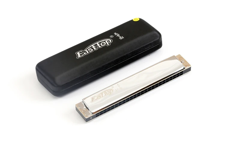 T2406 EASTTOP Профессиональный музыкальный инструмент 24 Отверстия латунная крышка гармоника