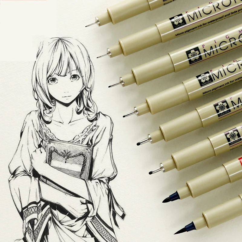 Набор игольчатых ручек ручка для рисования Студенческая ручная роспись