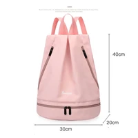 Waterproof Gym Backpack For Women Fitness Swimming Reflective Travel Training Sport Bag Dry Wet Shoes Bag Shoulder Handbag