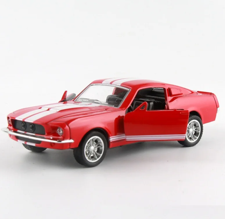 1:32 Высоковольтная модель автомобиля из сплава машины Mustang игрушки 2