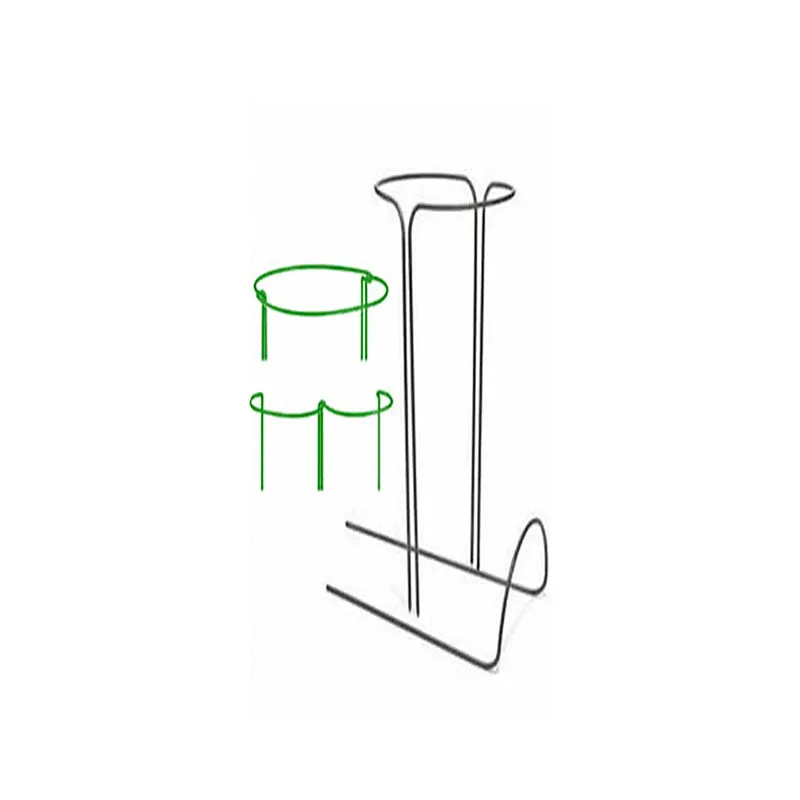 

2 Pcs Half Round Plant Support Ring Garden Semi-Circular Support Ring Garden Ironborder Wire Hoop Plant Support Frame