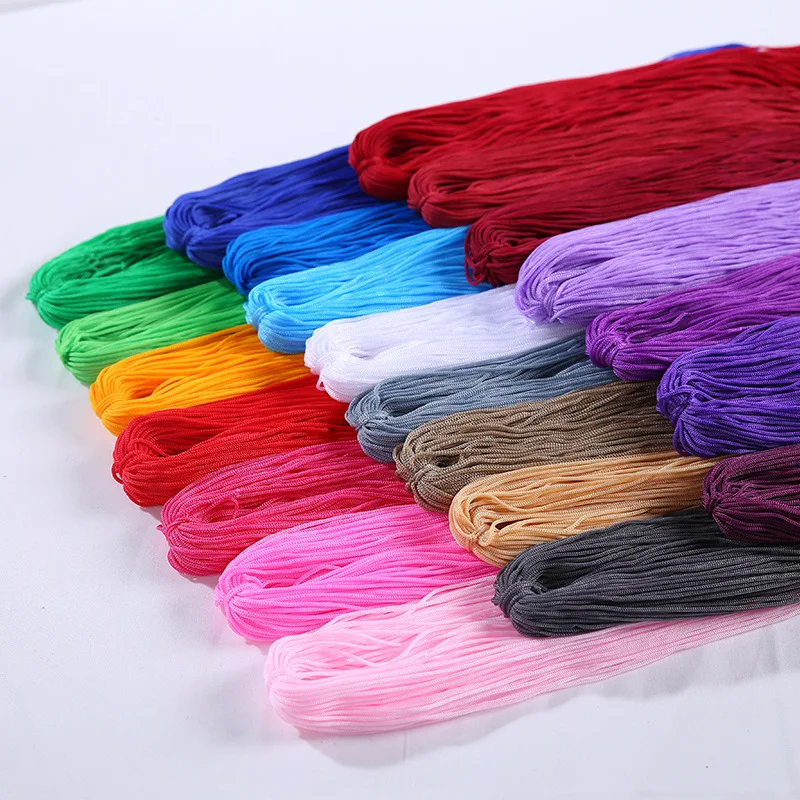 

Prometheus Colorful Coil Loop Package Crochet Nylon Solid Color Thread Hand-Knitted Handmade Rope For Doll Bag Slippers