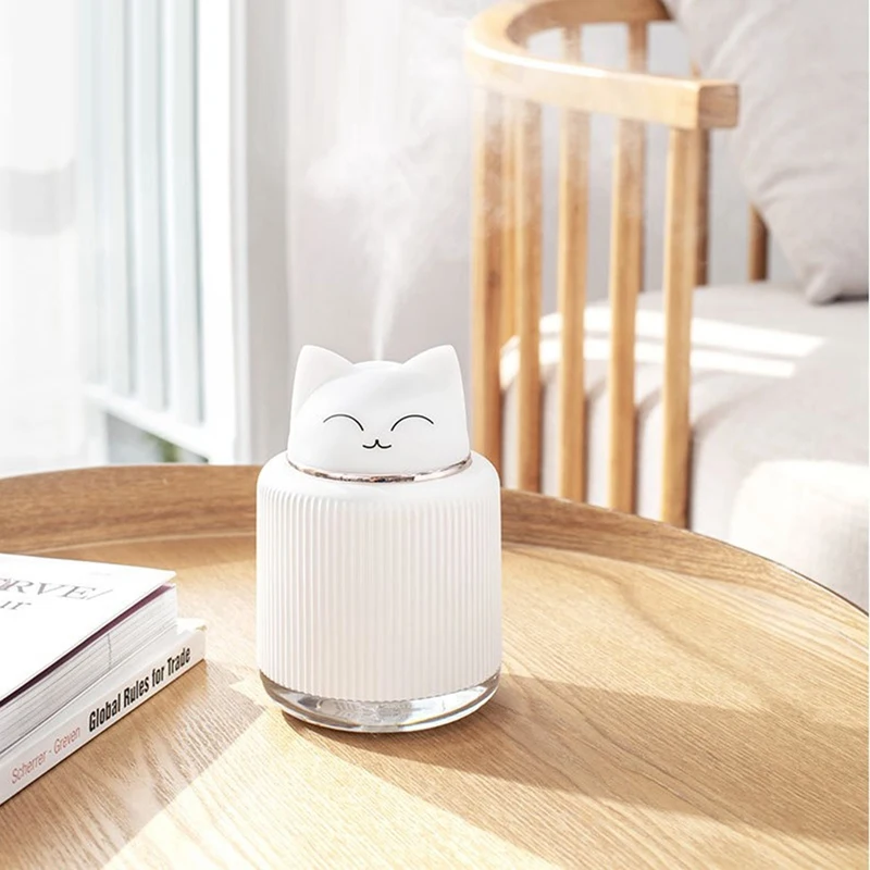 

Portable Cute Air Humidifier with Night Light USB Humidifier Diffuser Air Freshener Mist Maker for Home Car